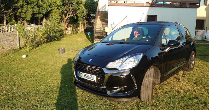 Citroen DS3 cena 37999 przebieg: 105000, rok produkcji 2016 z Łęczyca małe 137